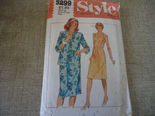 STYLE PATTERNS 3299 SIZE 12 BUST 87 CM COMPLETE