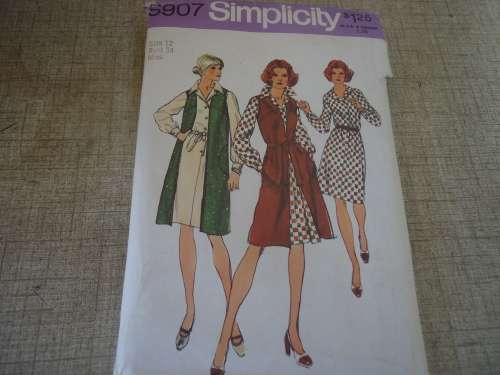 SIMPLICITY PATTERNS 5907 SIZE 12 BUST 34"  COMPLETE