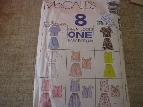 McCALL'S PATTERN - 8248  SIZE D = 12 + 14 + 16"  - COMPLETE