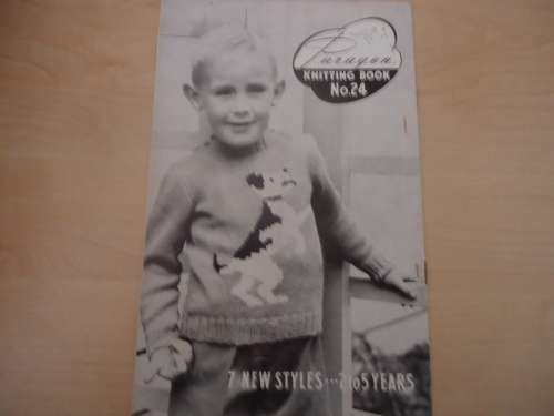 PARAGON KNITTING BOOK #24 - 7 NEW PATTERNS OR BOY OR GIRL - AGES 2 TO 5 YEARS