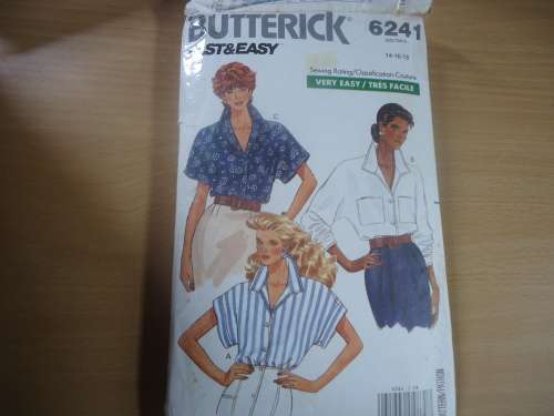 BUTTERICK  PATTERNS 6241  SIZE 14 + 16 + 18 COMPLETE