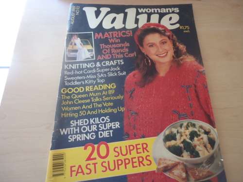 WOMEN'S VALUE AUGUST 1989 KNITTING & CRAFTS