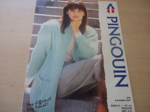 PINGOUIN # 978 STYLED JACKET - SIZES 81 cm - 107 cm BUST