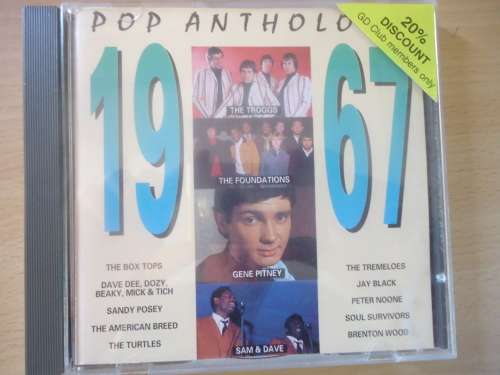 POP - POP ANTHOLOGY  1967 - VARIOUS original ARTISTS -  CD