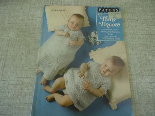 PATONS#175 - BABY ENCORE  240 PAGE A4 BOOK A REPRINT OF SC97 BABY BOOK