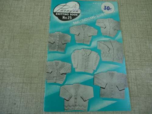 PARAGON KNITTING BOOK NO 25 BABY CARDIGANS - 16 PAGE A6 SIZE BOOKLET