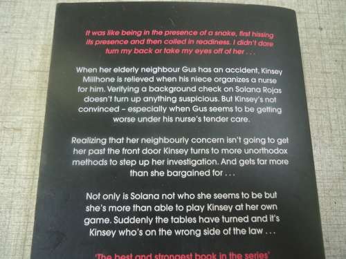 SUE GRAFTON - "T IS FOR TRESPASS"  SMALL SOFT COVER - LIKE NEW