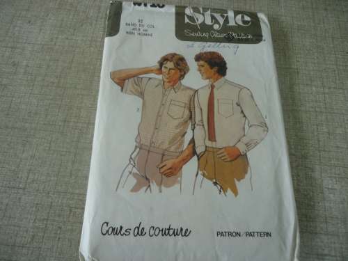 STYLE PATTERNS 2716 MEN'S SHORT & LONG SLEEVE SHIRT MEN SIZE 42 40.5 cm COMPLETE