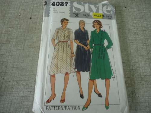 STYLE PATTERNS 4027 DRESS  SIZE 16 COMPLETE & UNCUT