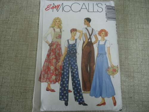 McCALL'S  PATTERNS  8837 JUMPERSUIT  SIZE B = 8 + 10 + 12  COMPLETE & UNCUT
