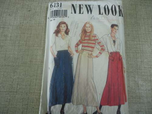 NEW LOOK PATTERNS 6131 - 6 SIZES IN ONE  SKIRTS  8 - 18 - SEE  DESCRIPTION