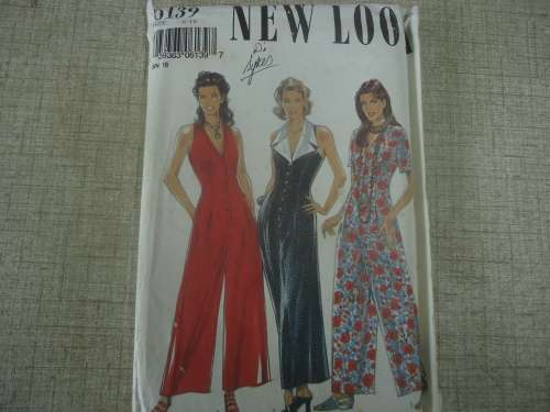 NEW LOOK PATTERNS 6139 - 6 SIZES IN ONE JUMPSUIT  6 - 16 - COMPLETE AND UNCUT