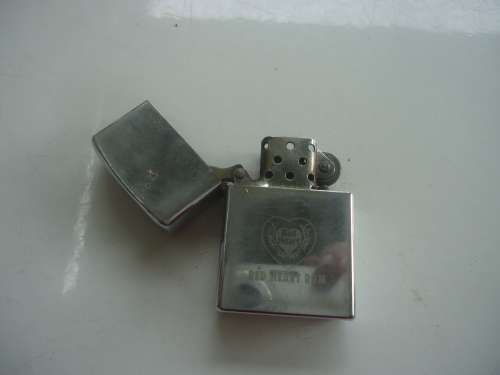 ZIPPO LIGHTER ENGRAVED WITH VODACOM SUPER 15 AND RED HEART RUM