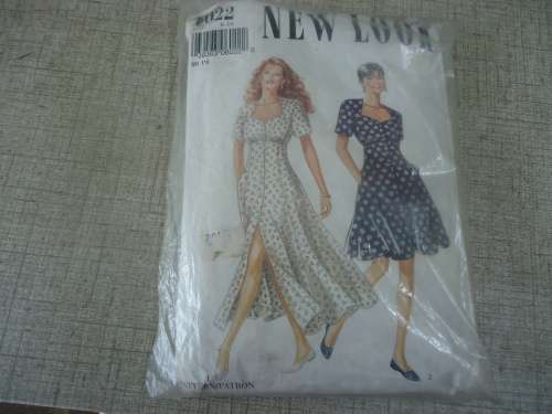 NEW LOOK PATTERNS 6022  DRESS SIZES 6 - 16 - COMPLETE