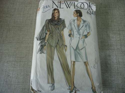 NEW LOOK PATTERNS 6243  JACKET/PANTS/SKIRT SIZES 8 - 18 - SEE DESCRIPTION