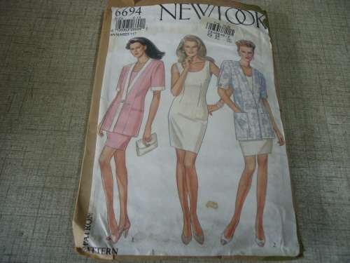 NEW LOOK PATTERNS 6694 JACKET/DRESS SIZES 8  - 18 COMPLETE