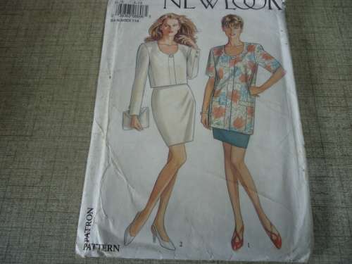 NEW LOOK PATTERNS 6696 JACKET/TOP -NO SKIRT SUPPLIED  SIZES 8  - 18