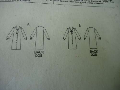 VOGUE VERY EASY PATTERNS - 7789 DRESS  SIZES  10 - COMPLETE & UNCUT