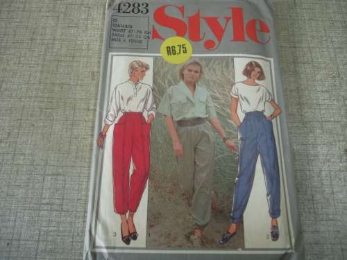 STYLE PATTERNS 4283  CASUAL PANTS SIZEO = 14 + 14 + 16 COMPLETE