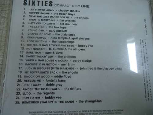 POP: THE SIXTIES -25 CLASSIC HITS - VOLUME 1  -  CD