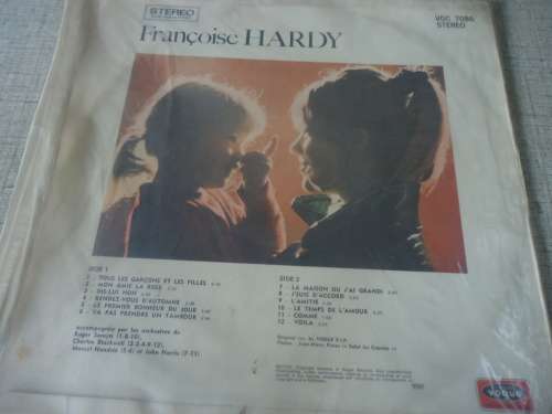 FRANCOIS HARDY - LES GRANDS SUCCES DE - GREATEST HITS - 1971 VOGUE DISQUES STEREO LP