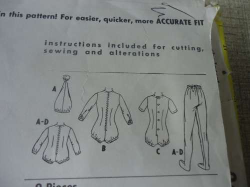 VINTAGE McCALL'S PATTERNS 2424 GIRLS Leotard and Tights GIRLS SIZE 14 COMPLETE & UNCUT