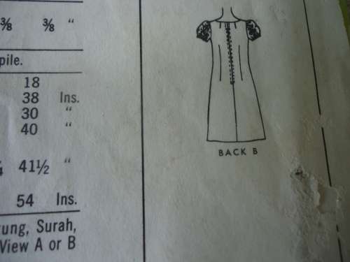 RETRO McCALL'S PATTERNS 8261  DRESS SIZE 16 COMPLETE - WORN PK