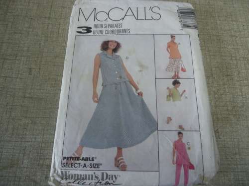 McCALL'S PATTERNS 8737  PANTS ONLY SIZE B = 8 + 10 + 12 SEE DESCRIPTION