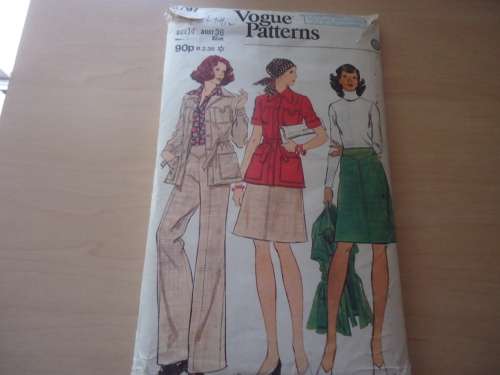 VOGUE PATTERNS - 8797 -PANTS/SKIRT/JACKET -  SIZES 14 BUST 36" SEE DESCRIPTION
