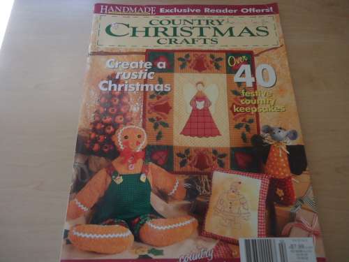 COUNTRY CHRISTMAS CRAFTS  - VOL 20 NO 4 -  116 PAGE A4 MAGAZINE
