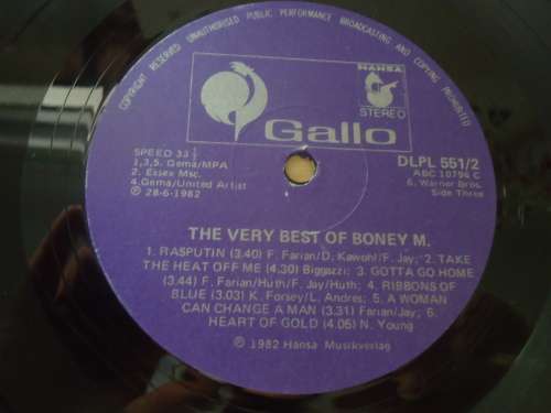 BONEY M,"THE VERY BEST OF BONEY M. - 24 FANTASTIC HITS"  1982 DOUBLE GALLO STEREO GATEFOLD LP SET