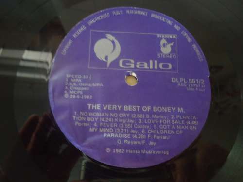 BONEY M,"THE VERY BEST OF BONEY M. - 24 FANTASTIC HITS"  1982 DOUBLE GALLO STEREO GATEFOLD LP SET
