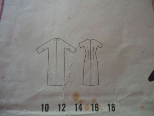 VINTAGE BUTTERICK  PATTERN 3296 DRESS/COAT  SIZE16 BUST 36" COMPLETE