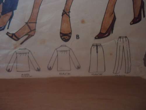 BUTTERICK  PATTERN 6475 TOP+SKIRT+PANTS SIZE 14 COMPLETE