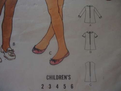 VINTAGE BUTTERICK PATTERN 6678 TODDLER DRESS SIZE 2 BREAST 21"  COMPLETE