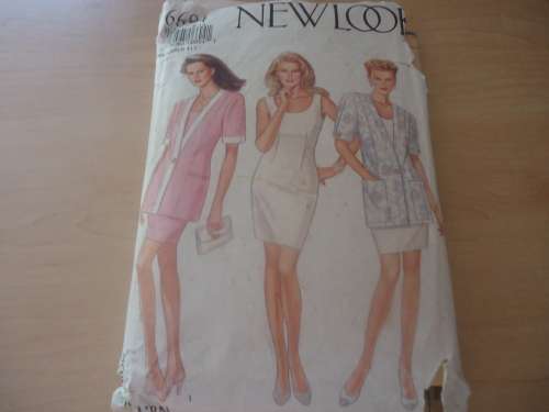NEW LOOK PATTERNS 6694 - 6 SIZES IN 1 DRESS & JACKET SIZES 8 - 18 COMPLETE