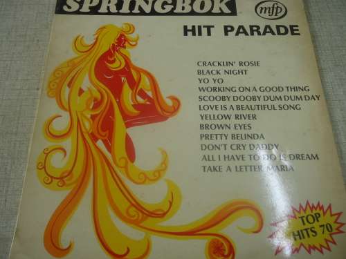 SPRINGBOK HIT PARADE VOLUME 1 - 1972 MFP STEREO LP - rare - GREAT CONDITION