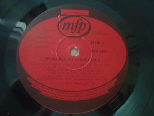 SPRINGBOK HIT PARADE VOLUME 3 - 1971 MFP STEREO LP - rare - GREAT CONDITION