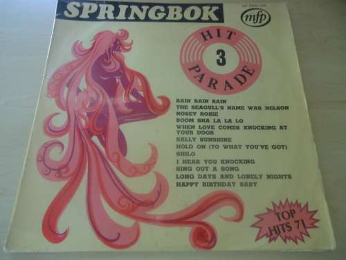 SPRINGBOK HIT PARADE VOLUME 3 - 1971 MFP STEREO LP - rare - GREAT CONDITION