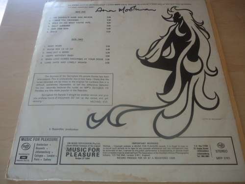 SPRINGBOK HIT PARADE VOLUME 3 - 1971 MFP STEREO LP - rare - GREAT CONDITION