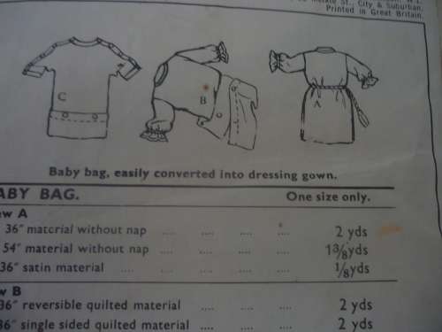 STYLE PATTERNS 1248- BABY LAYETTE ONE SIZE COMPLETE (TORN PK) SUPPLIED IN PLASTIC