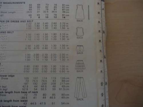 BUTTERICK PATTERN 6453 GIRLS Vest, Dress, Belt, Skirt, Pants or Shorts SIZE 7 + 8 + 10 yrs COMPLETE