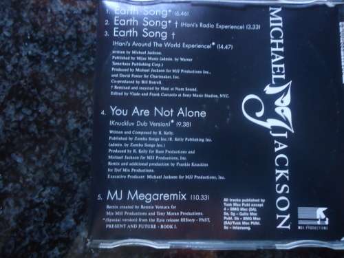 POP:  MICHAEL JACKSON - EARTH SONG -  CD