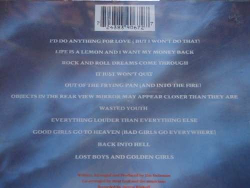 ROCK : MEATLOAF - BAT OUT OF HELL 11 -  CD