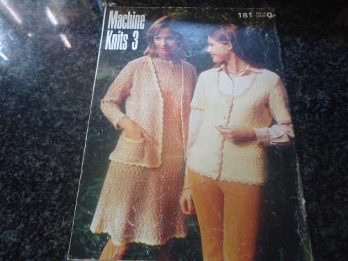 PATONS # 181 MACHINE KNITS 3 -  40 PAGES A4 SIZE