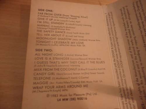 On offer SPRINGBOK HIT PARADE - 16 HITS  CASSETTE TAPE