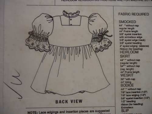 PAW PRINTS BY PAT GARRETSON WAISTED DRESS IS BUTTON DOWN  BACK + SKIRT PLACHARD- SIZES 3 - 4 + 5 - 6