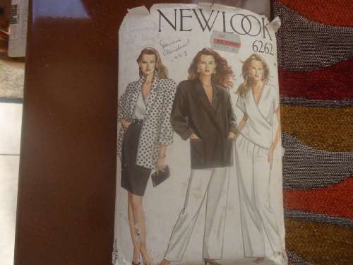 NEW LOOK PATTERNS 6262 -JACKET/SKIRT/BLOUSE/TROUSERS  SIX SIZES IN ONE - 8 - 18 -COMPLETE