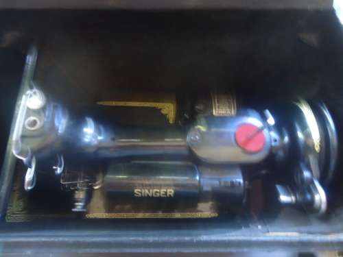 SINGER BABY MINI 221K 1951 PORTABLE SEWING MACHINE,LIGHT ELECTRIC ATTACHMENT,CARRY CASE, FULL HOUSE!
