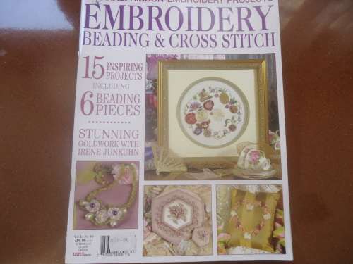EMBROIDERY BEADING & CROSS STITCH VOL 12 NO 10 AUSTRALIAN 102 PAGE MAGAZINE